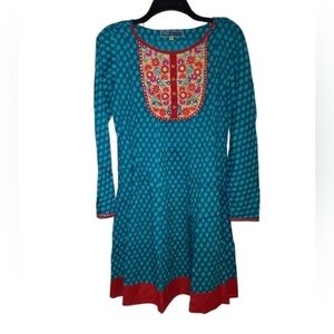 Bombay Paisley printed long sleeve dress